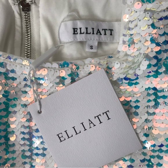 ELLIATT Blondie Sequin Dress in Iridescent 💎 - Picture 12 of 14